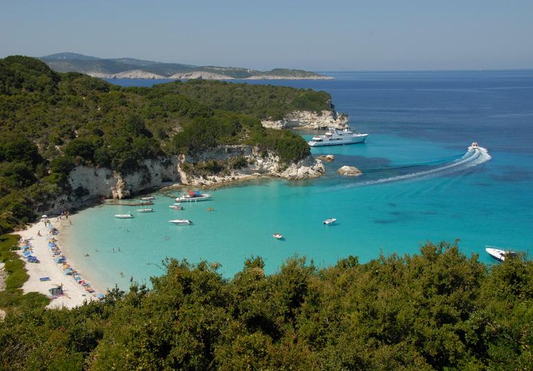 Best Greek Beaches Islands, Voutoumi Beach, In this photo, Voutoumi Beach, one of the best beaches in Greece, is visible